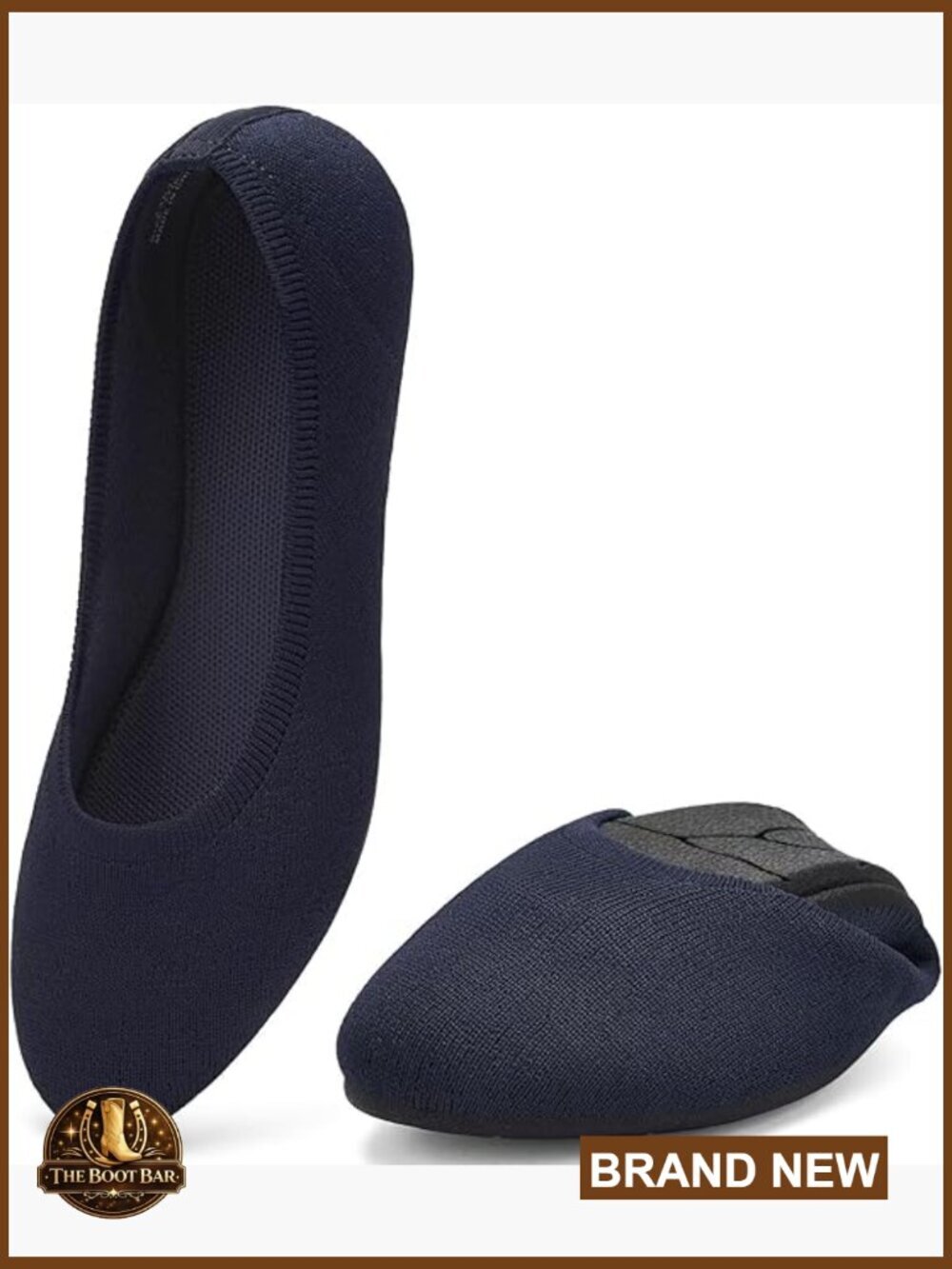 Breathable Knit Ballet Flats Slip On Comfortable Walking Shoes Work
